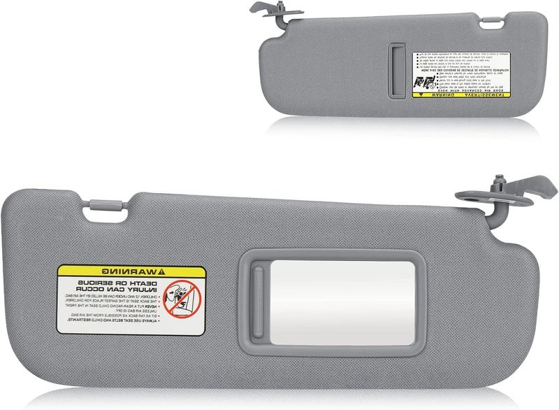 AEagle Sun Visor for Hyundai Elantra 2011-2015 (NOT fit GT Model), Right Passenger Side Gray Sunvisor Replacement 852203X000TX - Image 1